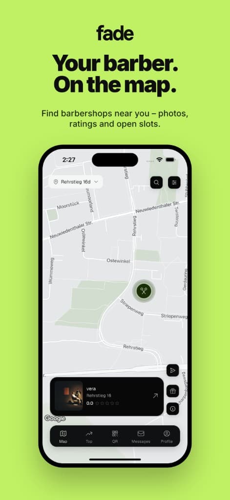 Fade — Salon-Plattform · Mobile & Web — 2